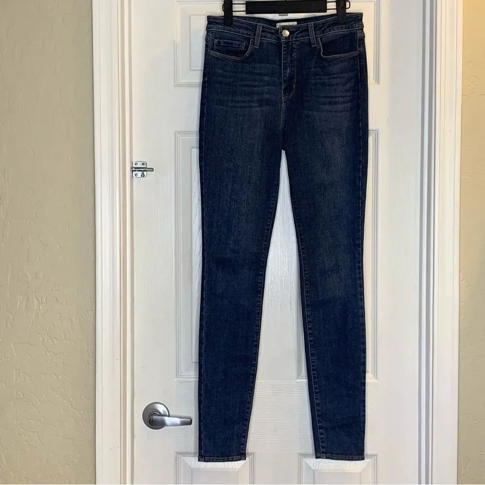 L’Agence Marguerite High Rise Skinny Jeans Dark Vintage Size 29